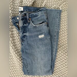 Pistola Blue Distressed Women Jeans
